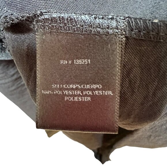 Fraiche By J Romper Faux Wrap Stretch Black Belted Whimsigoth XL - Picture 9 of 9